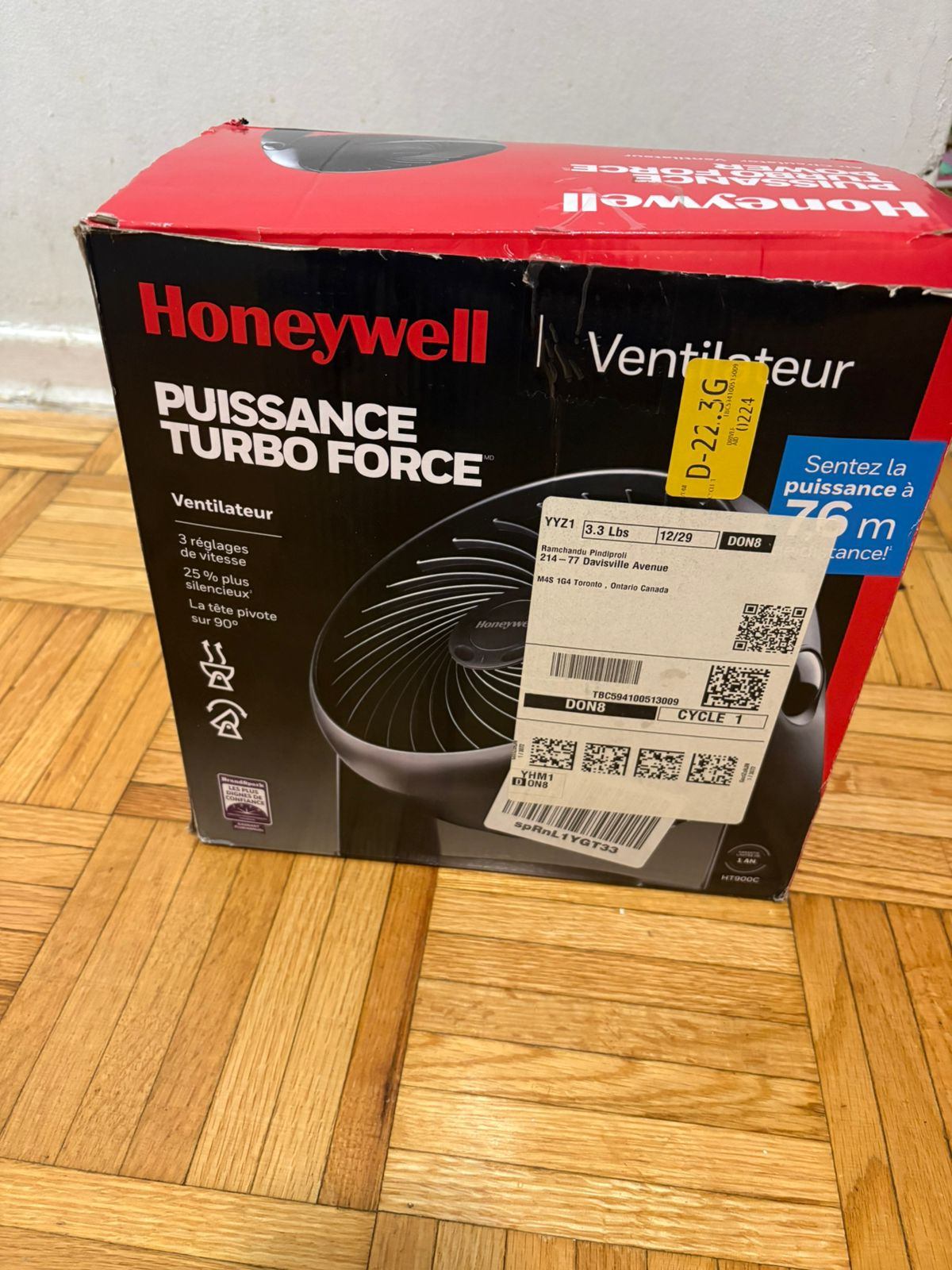 Honeywell Turbo Force Power Fan for Sale! - photo 2
