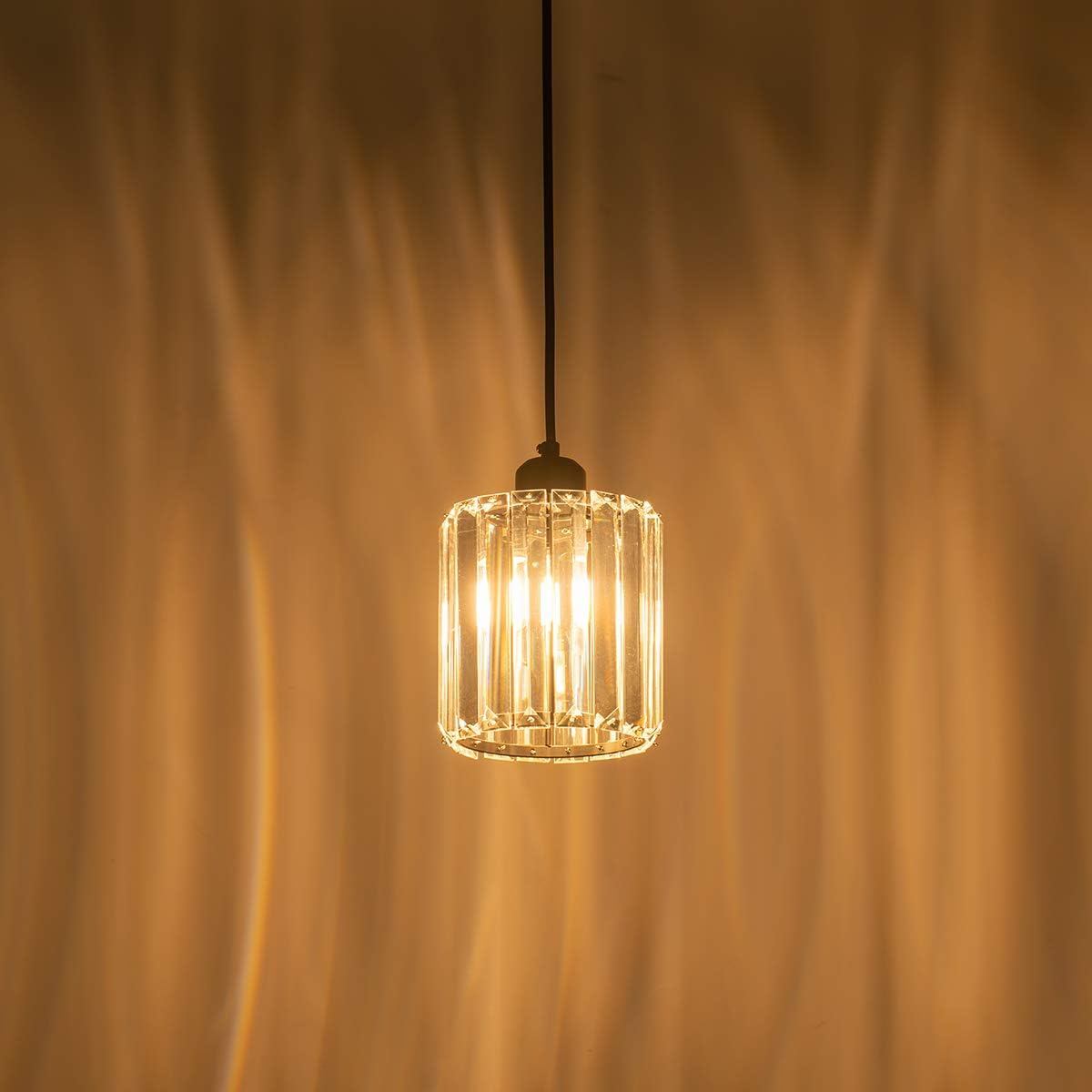 Mini Crystal Pendant Light - Matte Black Finish - photo 3