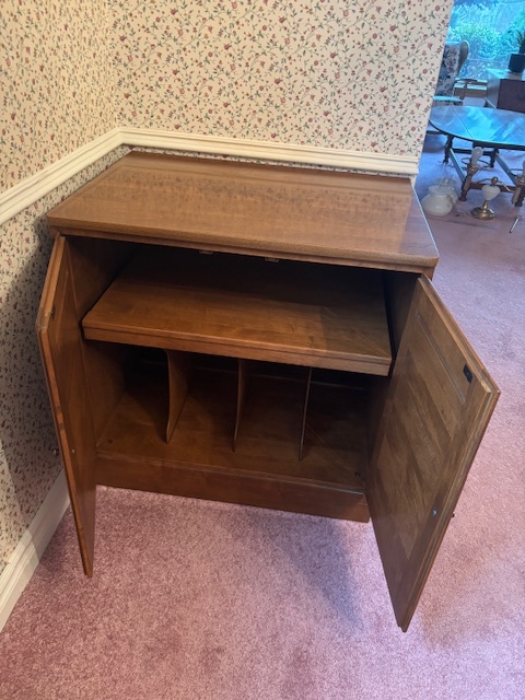 Vintage Record Cabinet / Stereo Cabinet – Vinyl Storage - photo 2