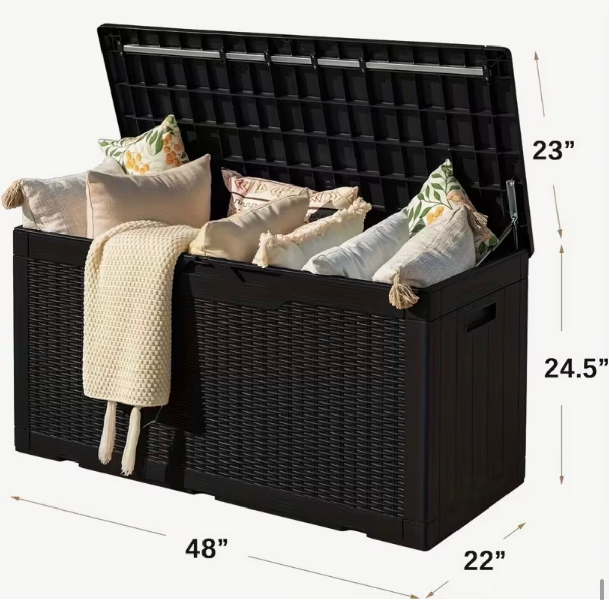 Large 100 Gallon Outdoor Deck Storage Box – Like New