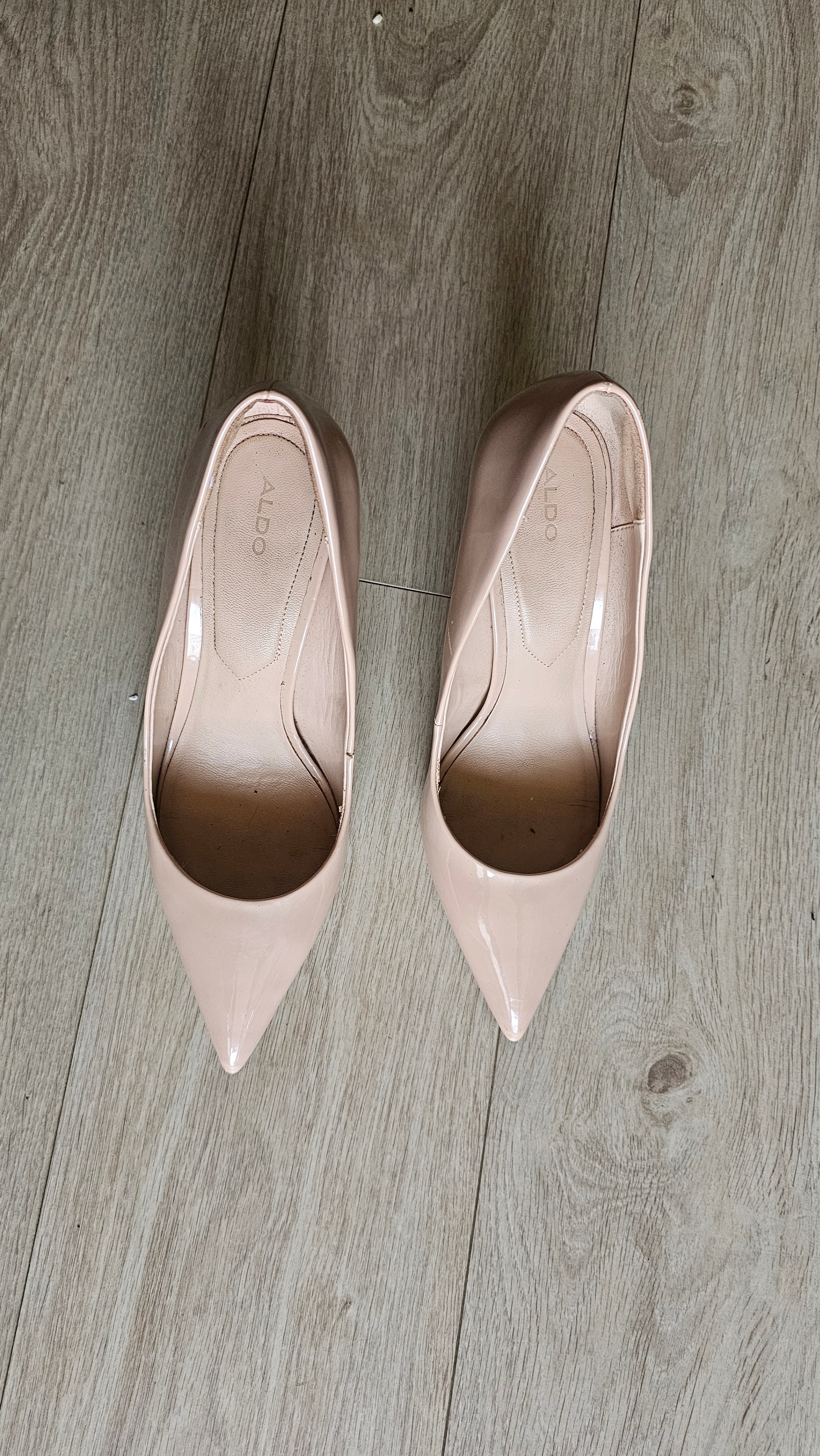 Aldo Heels, Size 11, Beige