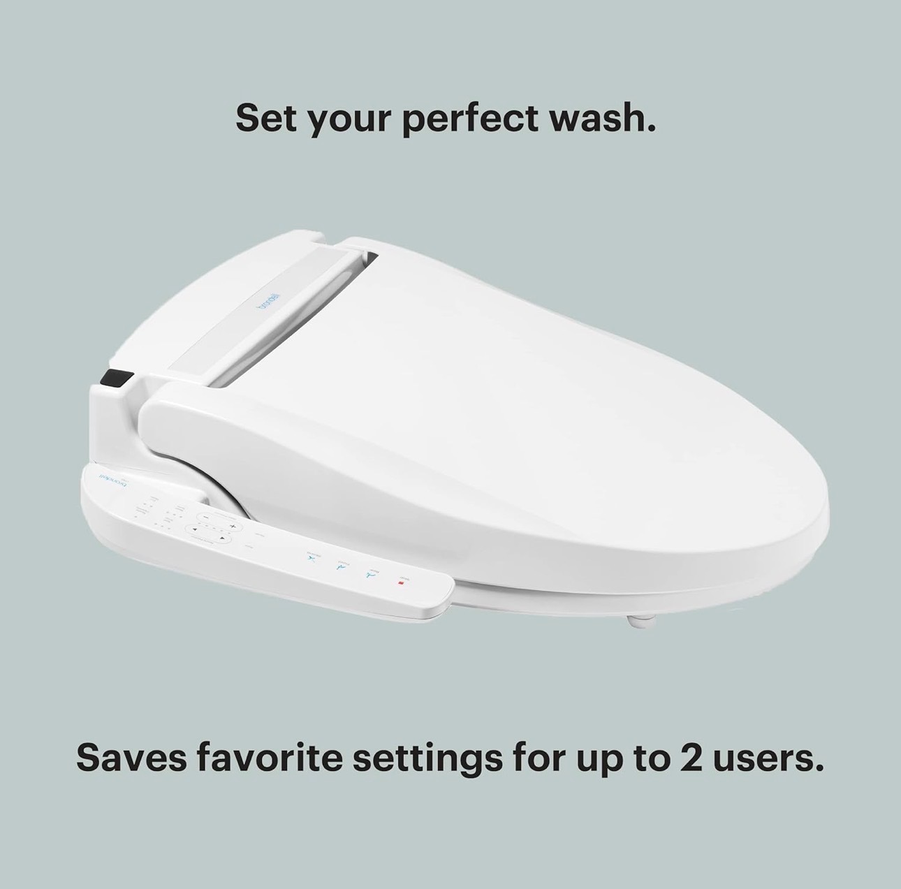 Electric Bidet Toilet Seat Arm Control Warm Water Wash Stainless
