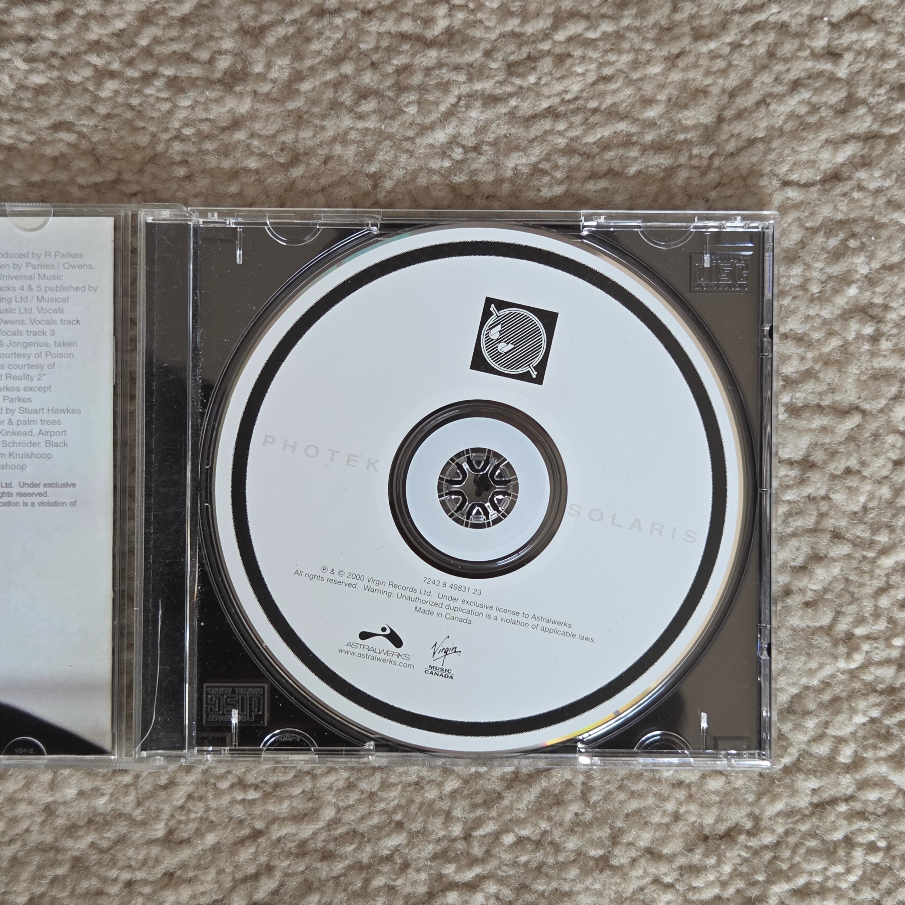 Photek - Solaris (UK CD, Album) 1992 - photo 4
