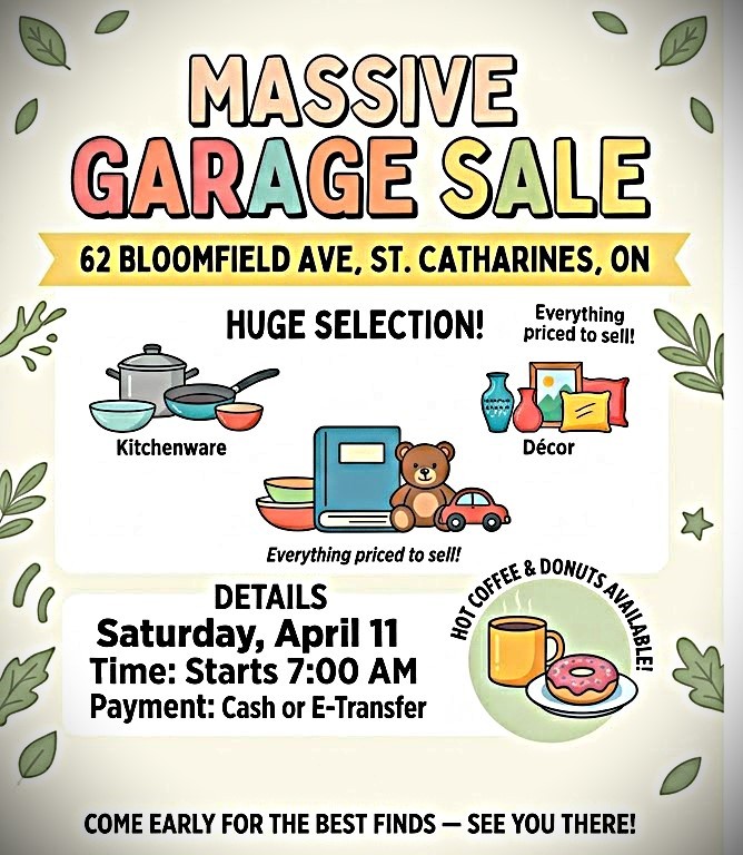 Massive Garage Sale - St. Catharines