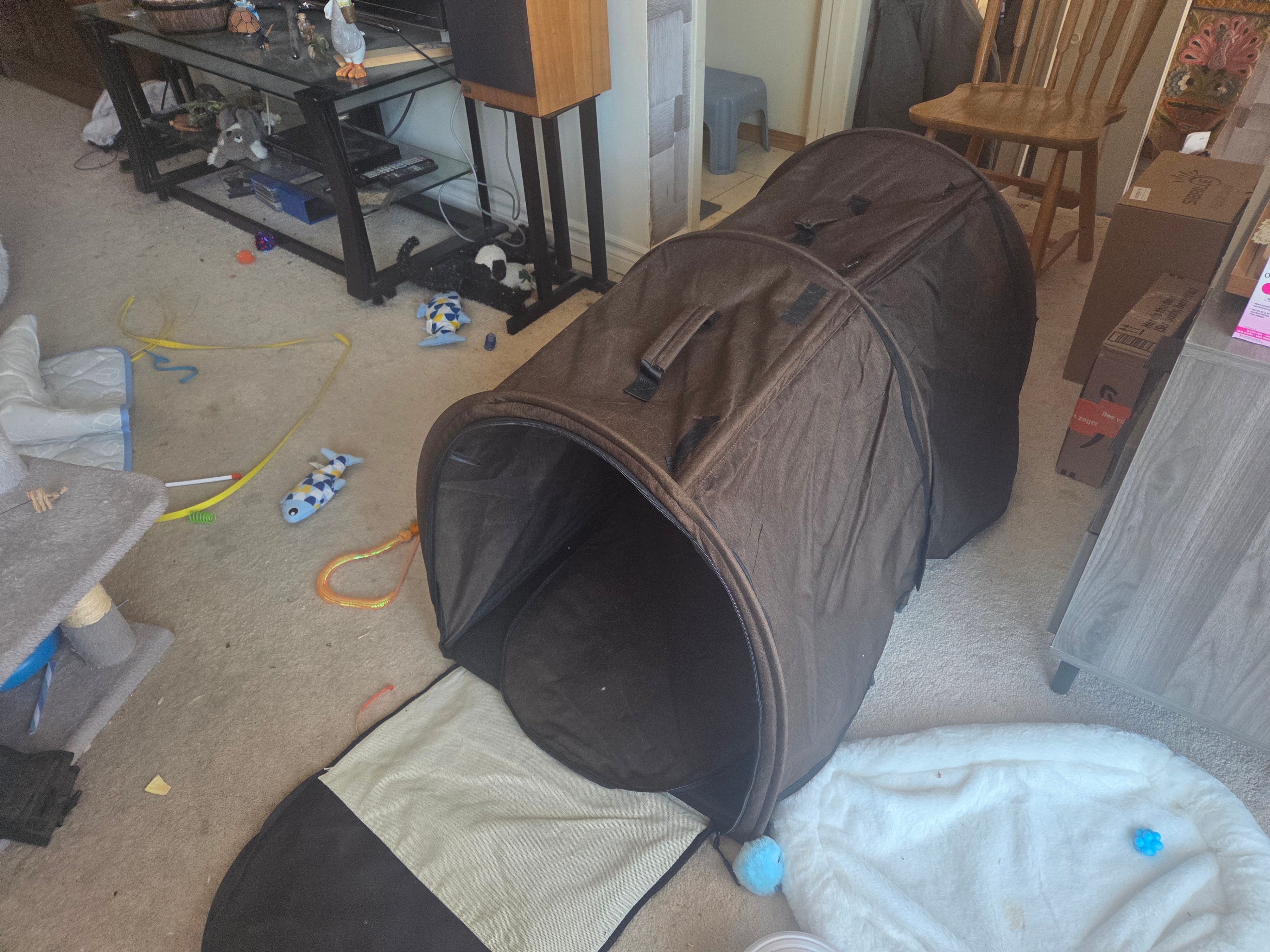 Giantex 40" Double Cat Carrier /Travel Kennel, 2 Hammocks & More - photo 2