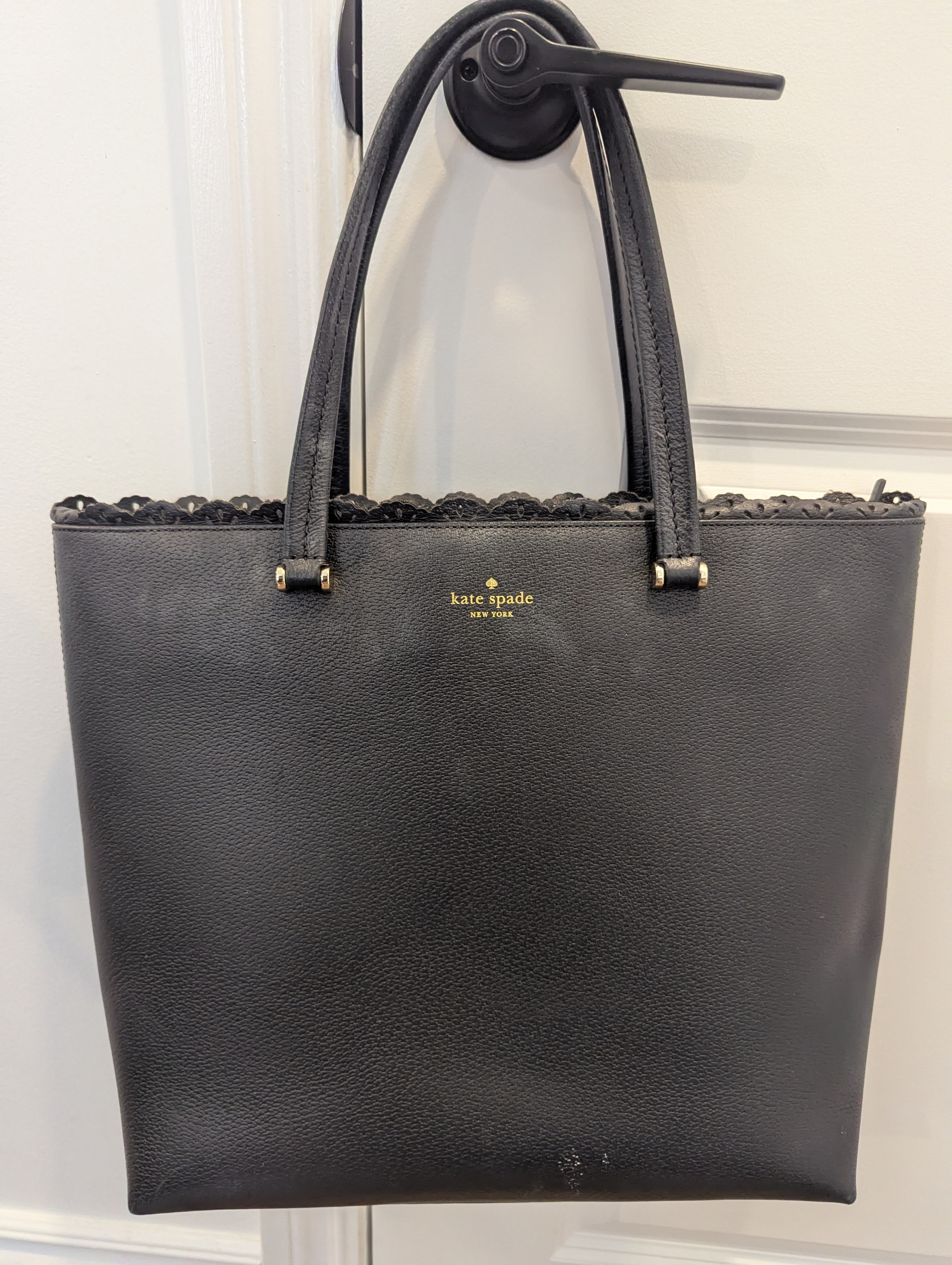 Kate Spade - Black Leather Tote