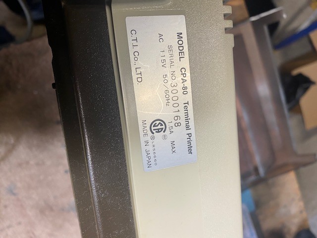 Vintage CPA‑80 Terminal Printer