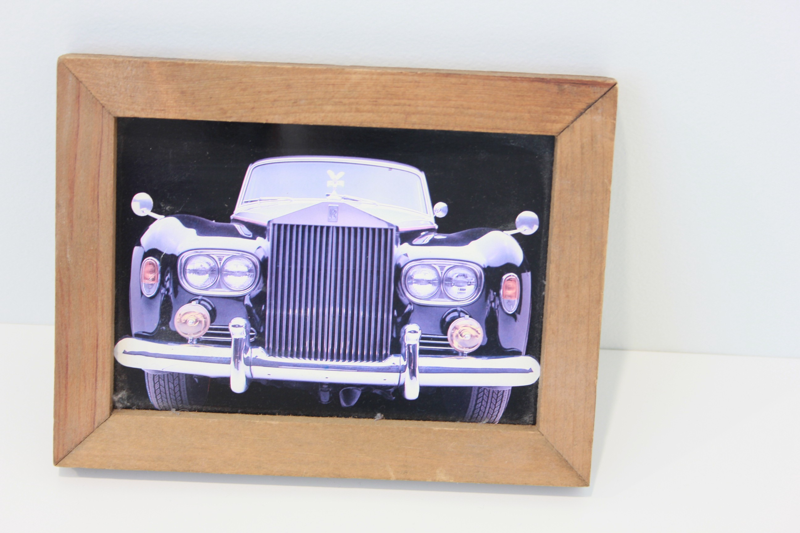 Vintage Rolls Royce Picture Frame