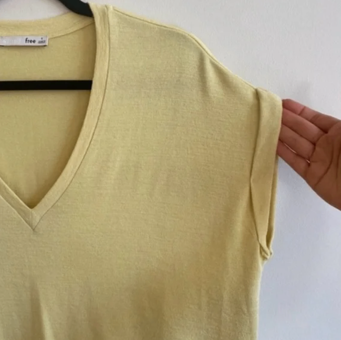 Wilfred Free | Yellow Broth Relaxed T-Shirt - Size Small - photo 3