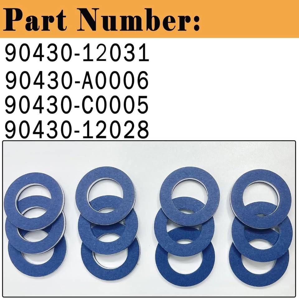 Aluminum Oil Drain Plug Gaskets Fits for Lexus / Toyota - photo 3