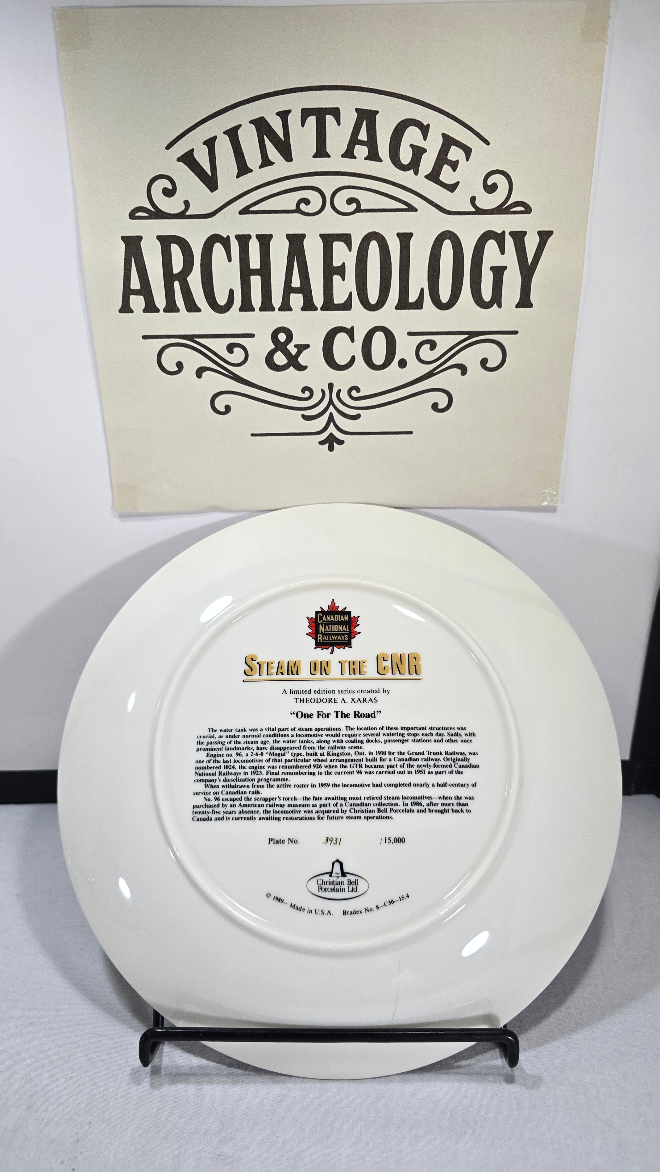 Steam on the CNR Collector Plate - One For The Road - photo 3