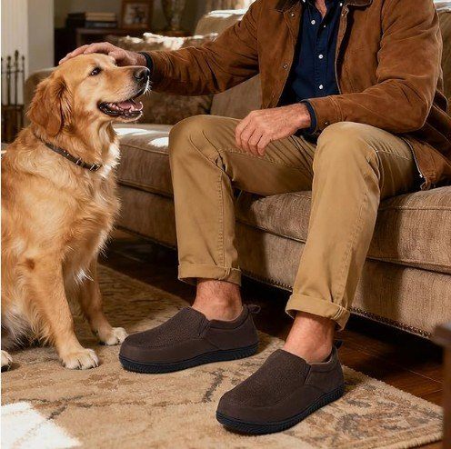 (US 8) RockDove Men's Breathable Mesh Memory Foam Slippe - photo 4