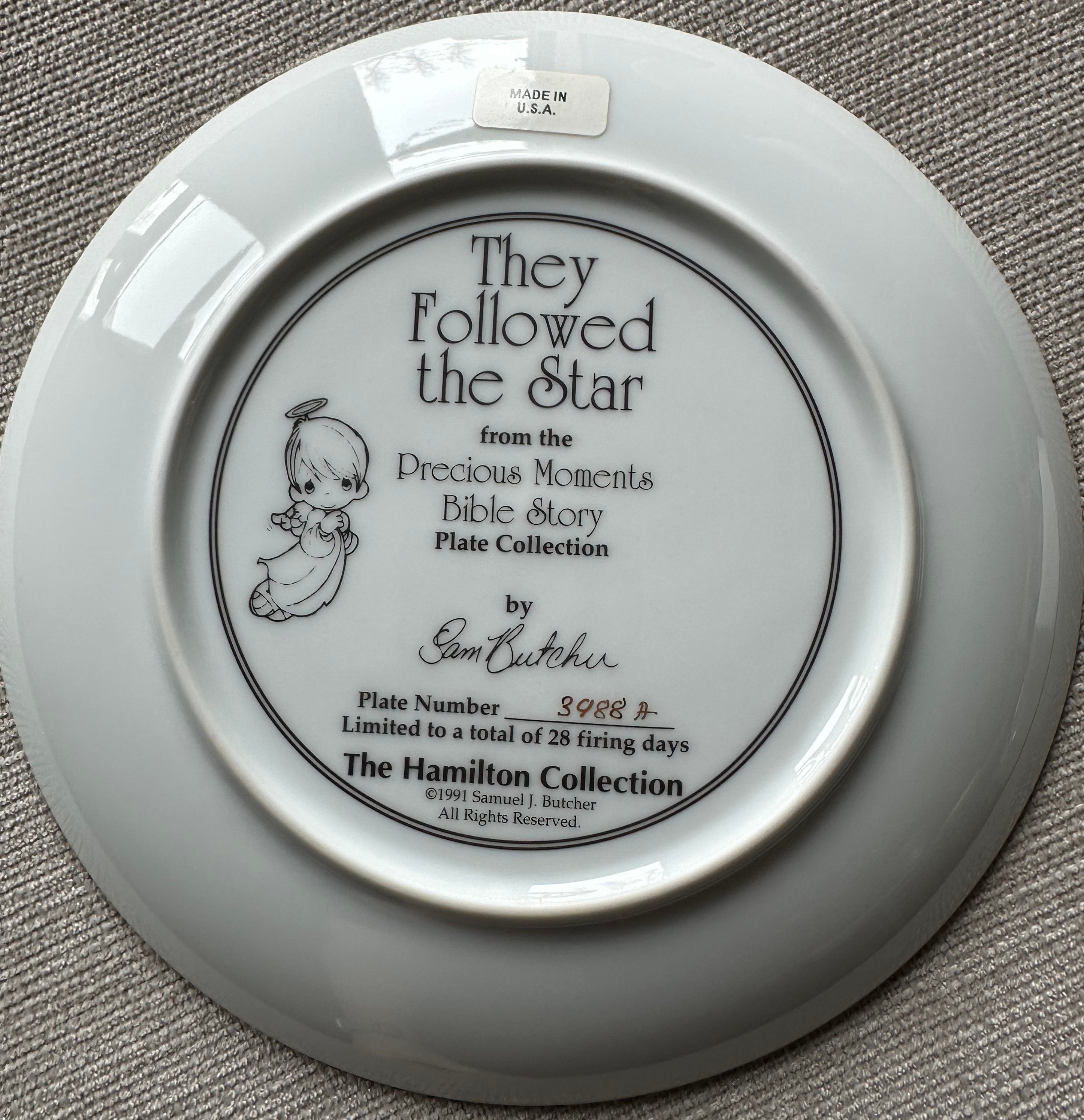 Precious Moments 'They Followed the Star' Plate - photo 2