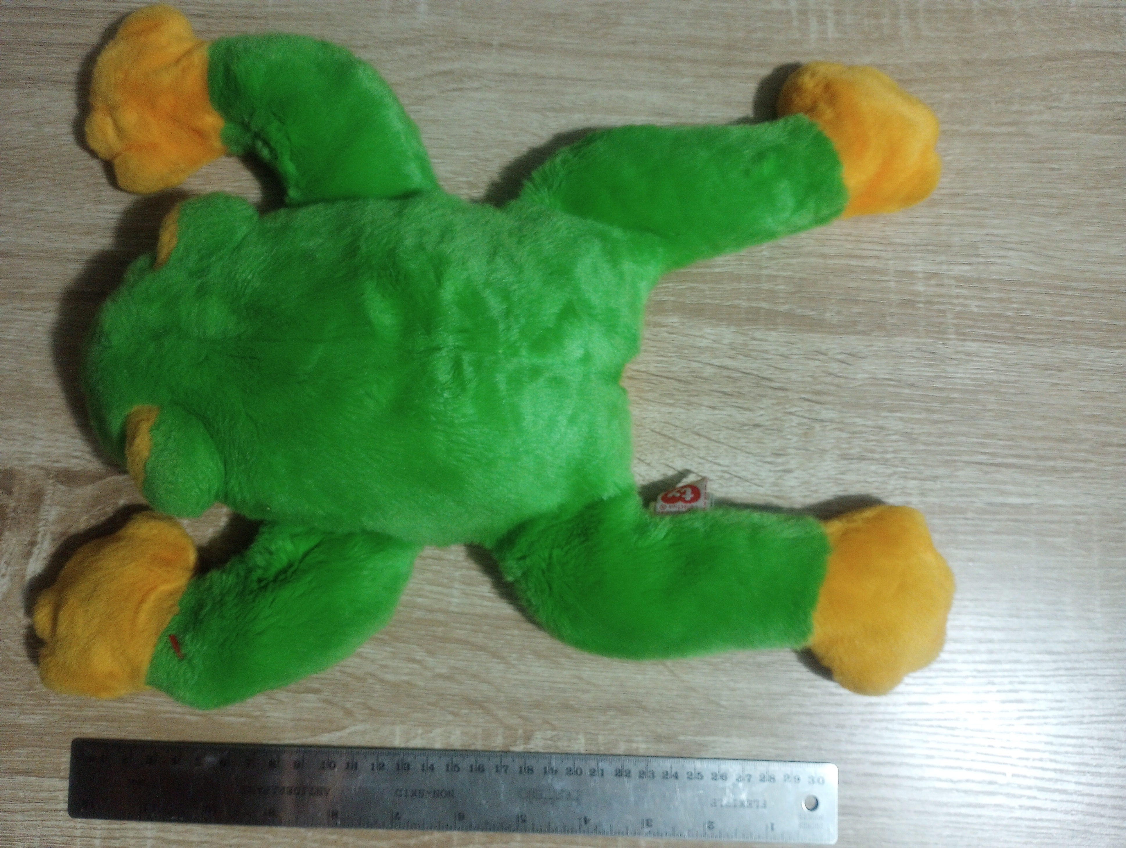 Large Frog Ty Beanie Baby Smoochy - photo 2