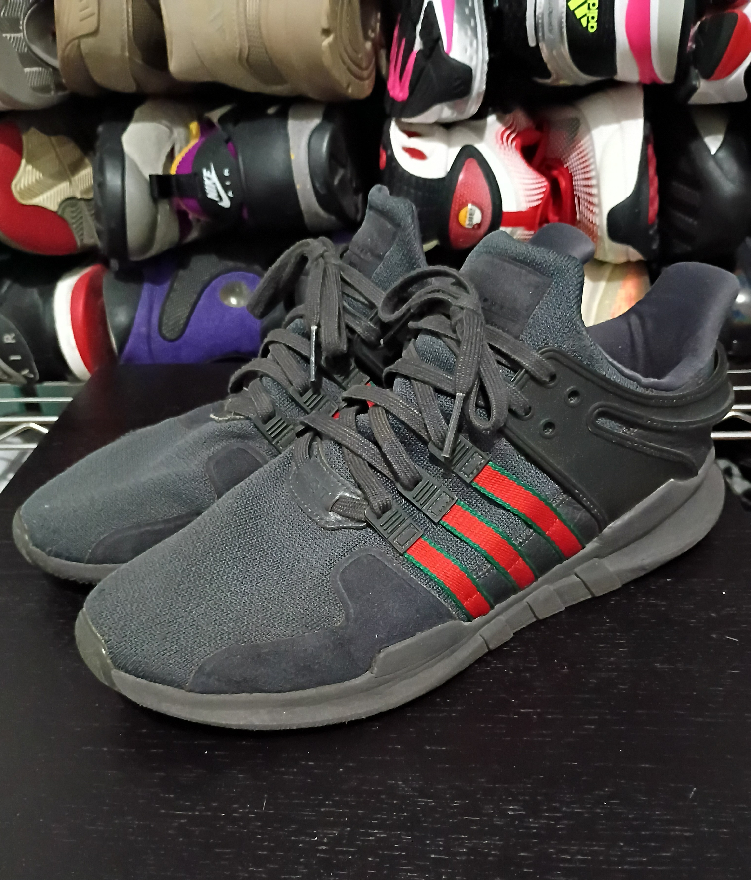 Size 12 - Adidas EQT Support ADV Gray/Red - photo 2