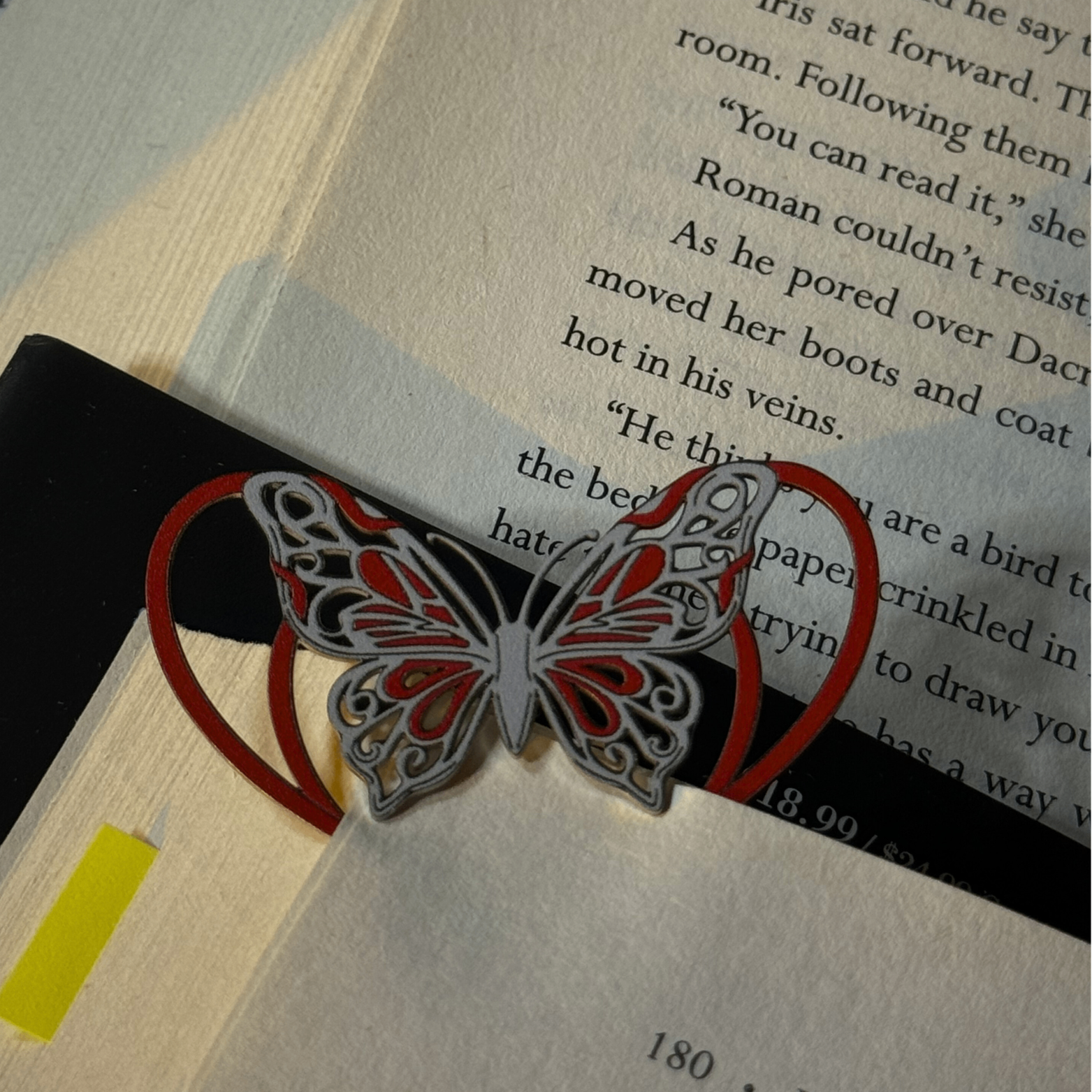 Danmei TGCF Silver Butterfly Metal Bookmark | Heaven Official - photo 4