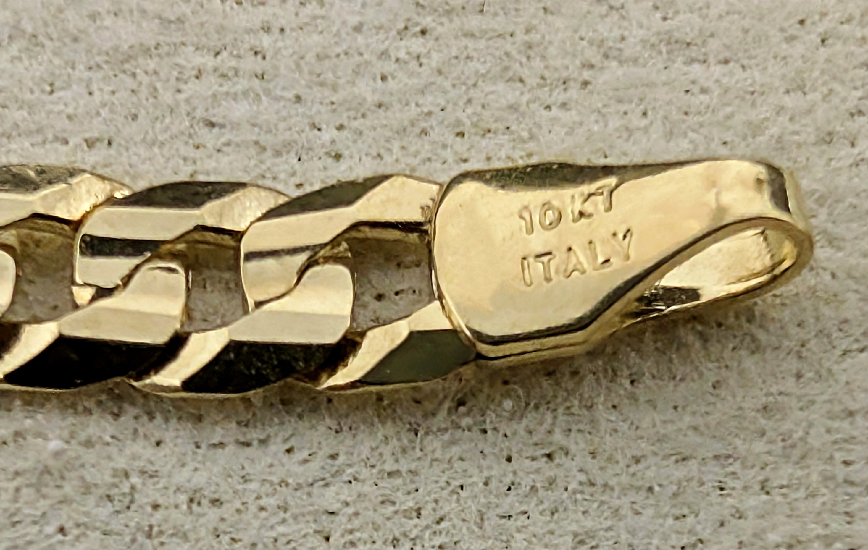 10k gold cure link bracelet - photo 3