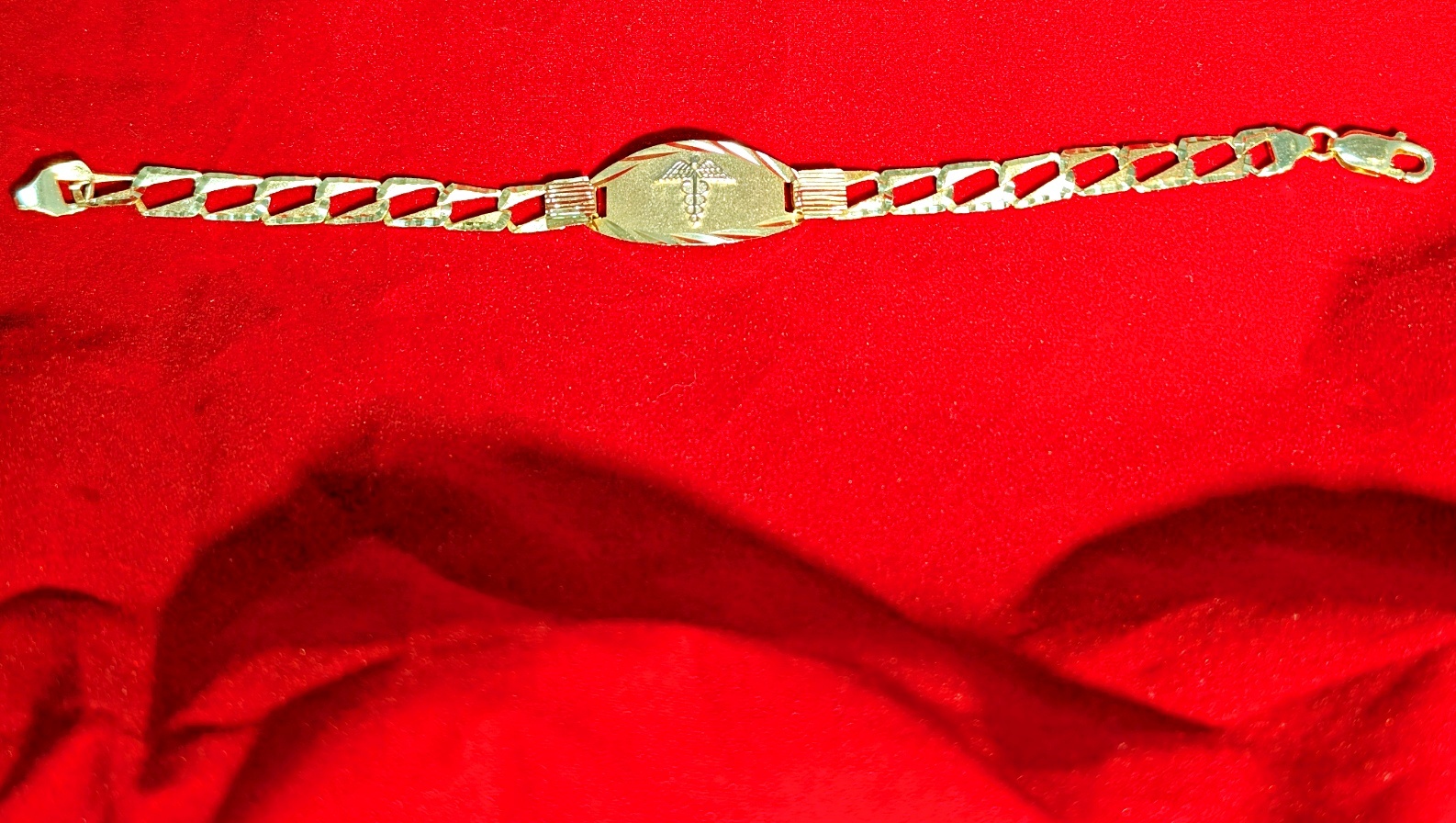 10K Man's Medical Bracelet