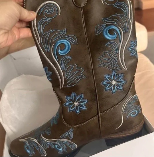 New Dream Pairs Women’s Cowboy Boots | Mid‑Calf Western - photo 3