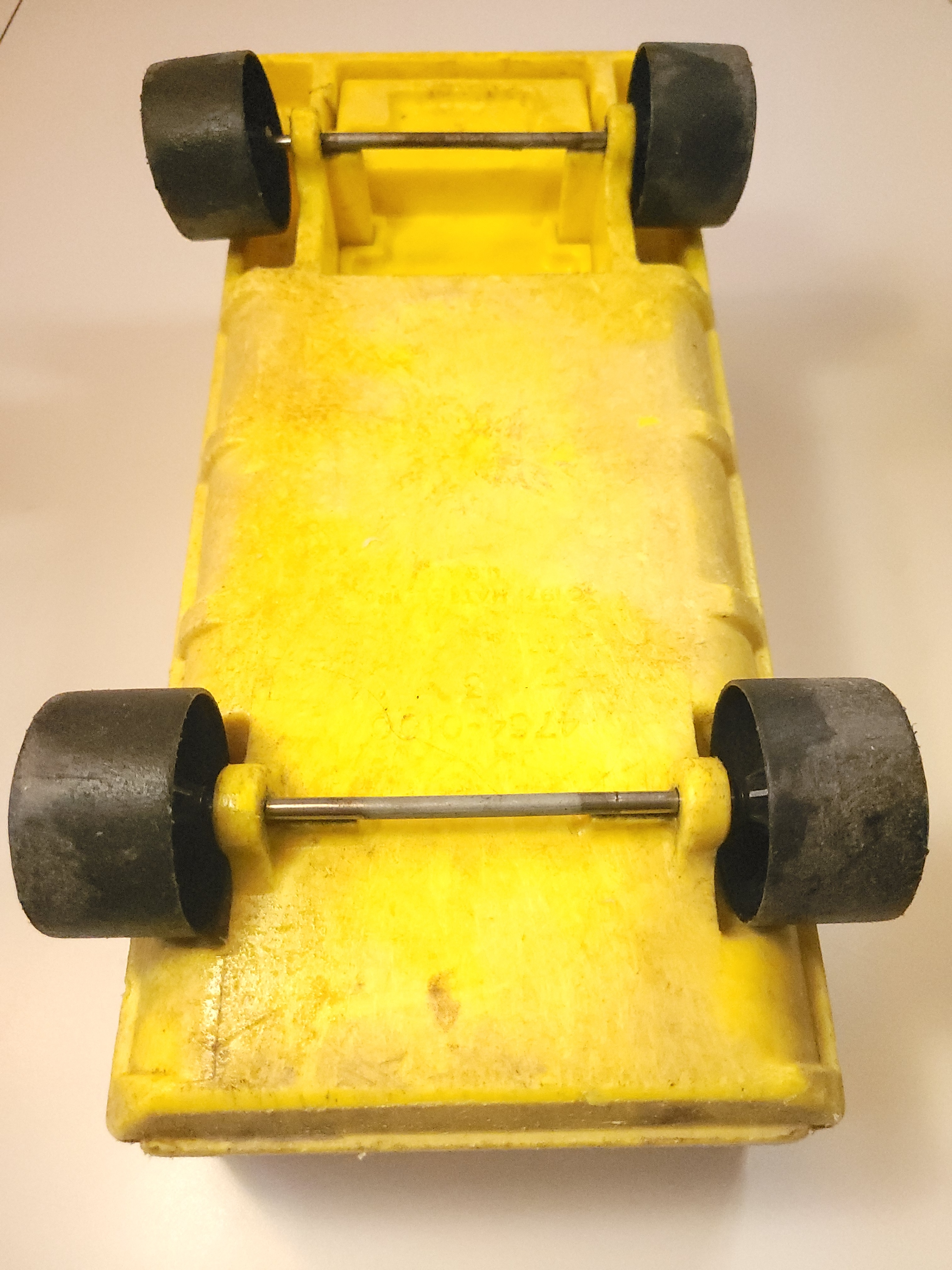 1971 Mattel Tuff Stuff Dump Truck Large 13" Yellow Toy Truck - photo 5