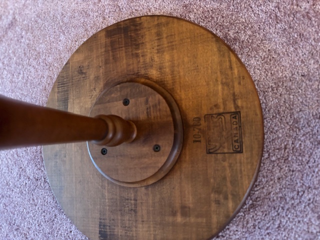 Solid Wood Pedestal Side Table / Wine Table - photo 3
