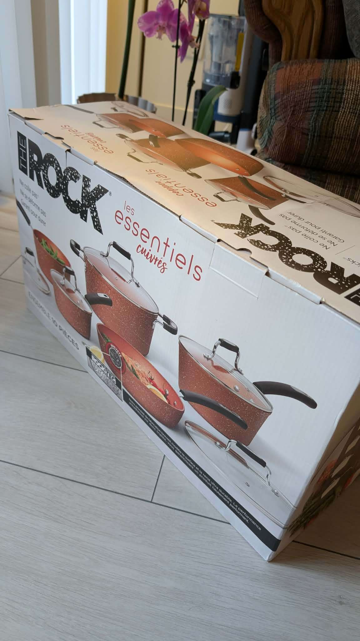 The Rock Copper Essentials Pots and Pans Cookware Set