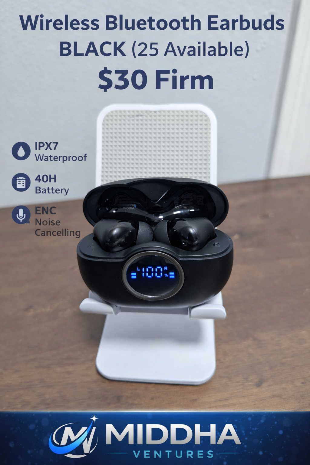 Wireless Bluetooth Earbuds | Noise Cancelling | 40H Battery - photo 2