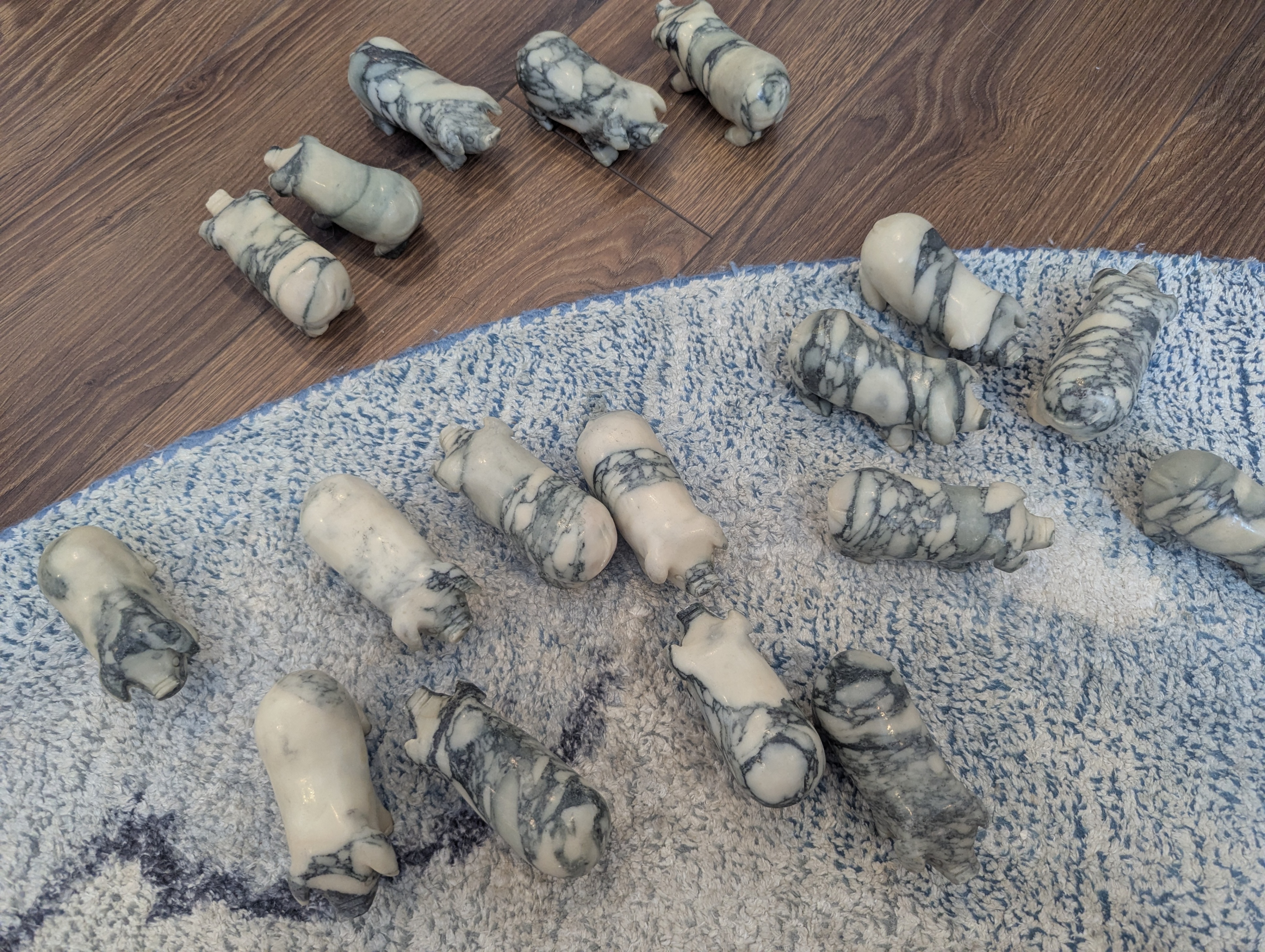 Marble Pig Figurine - 18 available - $2 each - $20 for all - photo 3