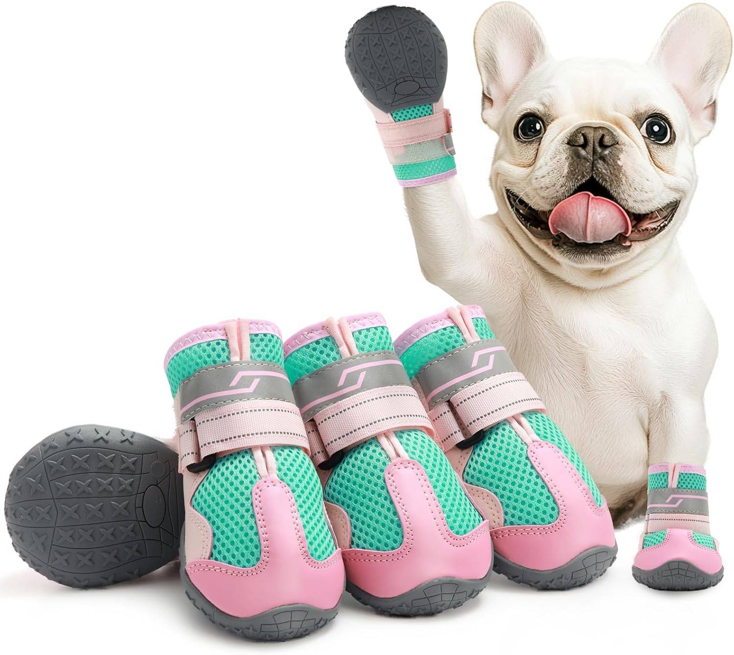 BRAND NEW - Dog Shoes Outdoor Walking Dog Booties 4PCS- Size 5