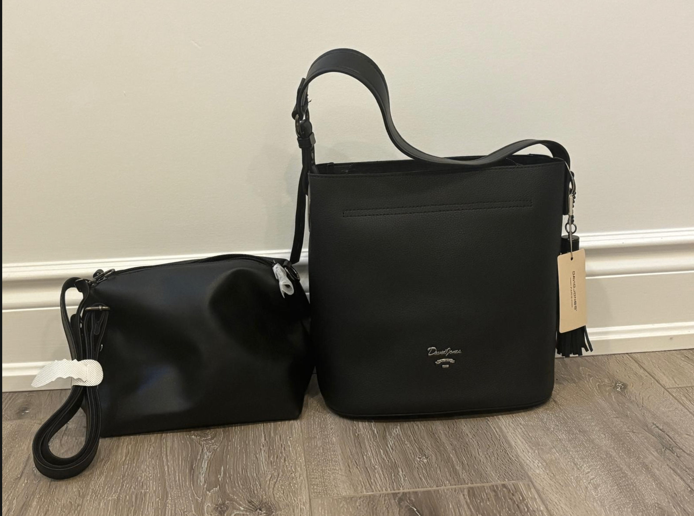 Brand new black handbag & purse set