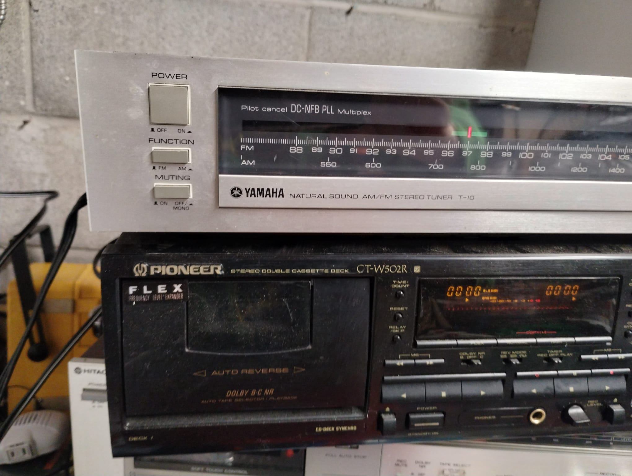Vintage 1980s 80s Yamaha T-10 AM/FM Analog Stereo Tuner Silver - photo 4