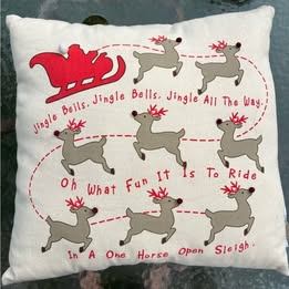 Ashland Decorative Throw Pillow Santa Reindeer 3D Nose - photo 3