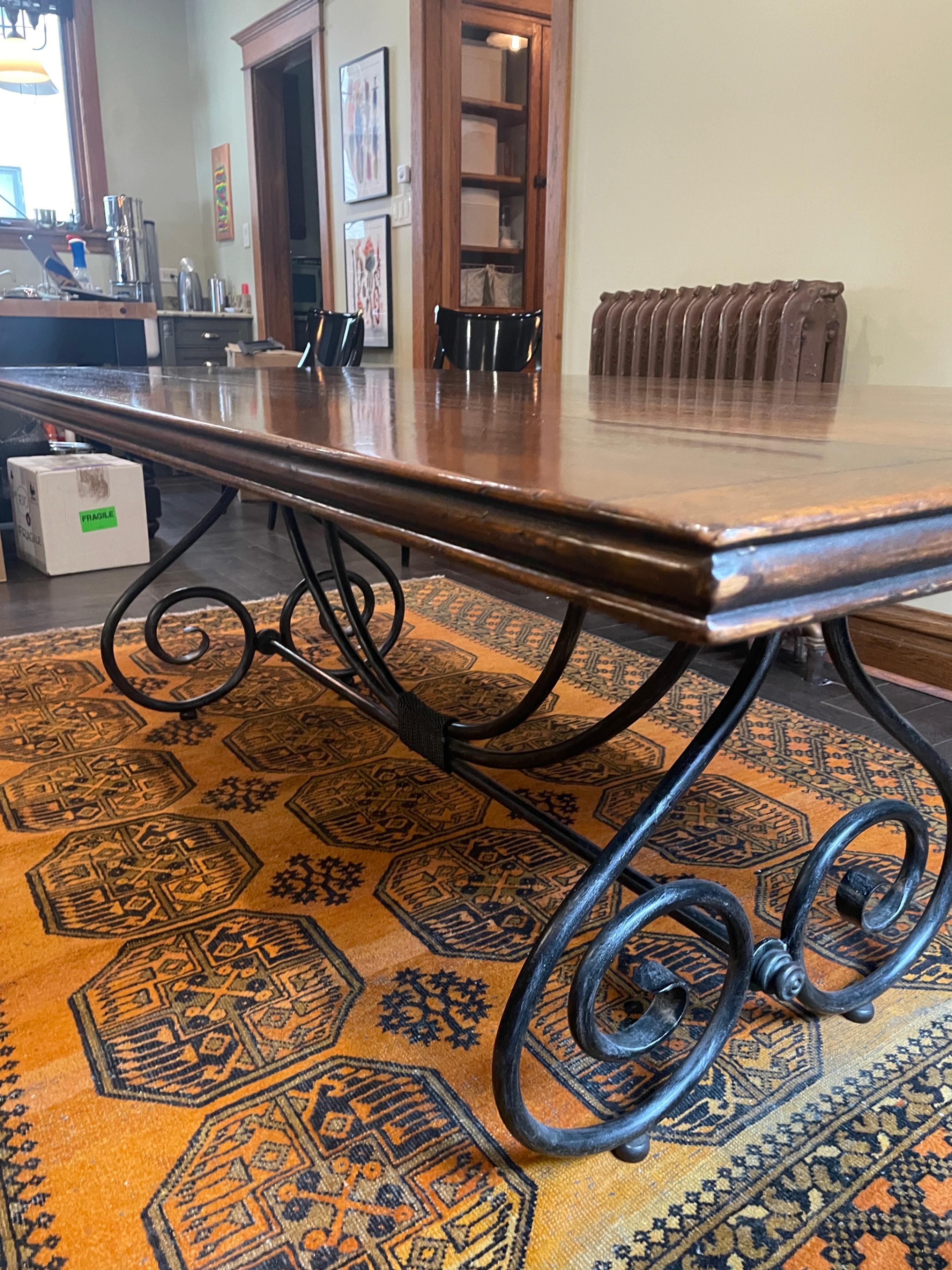 Theodore Alexander Solid Wood Dining Table - 86” x 42”