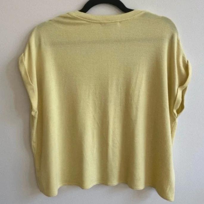 Wilfred Free | Yellow Broth Relaxed T-Shirt - Size Small - photo 4