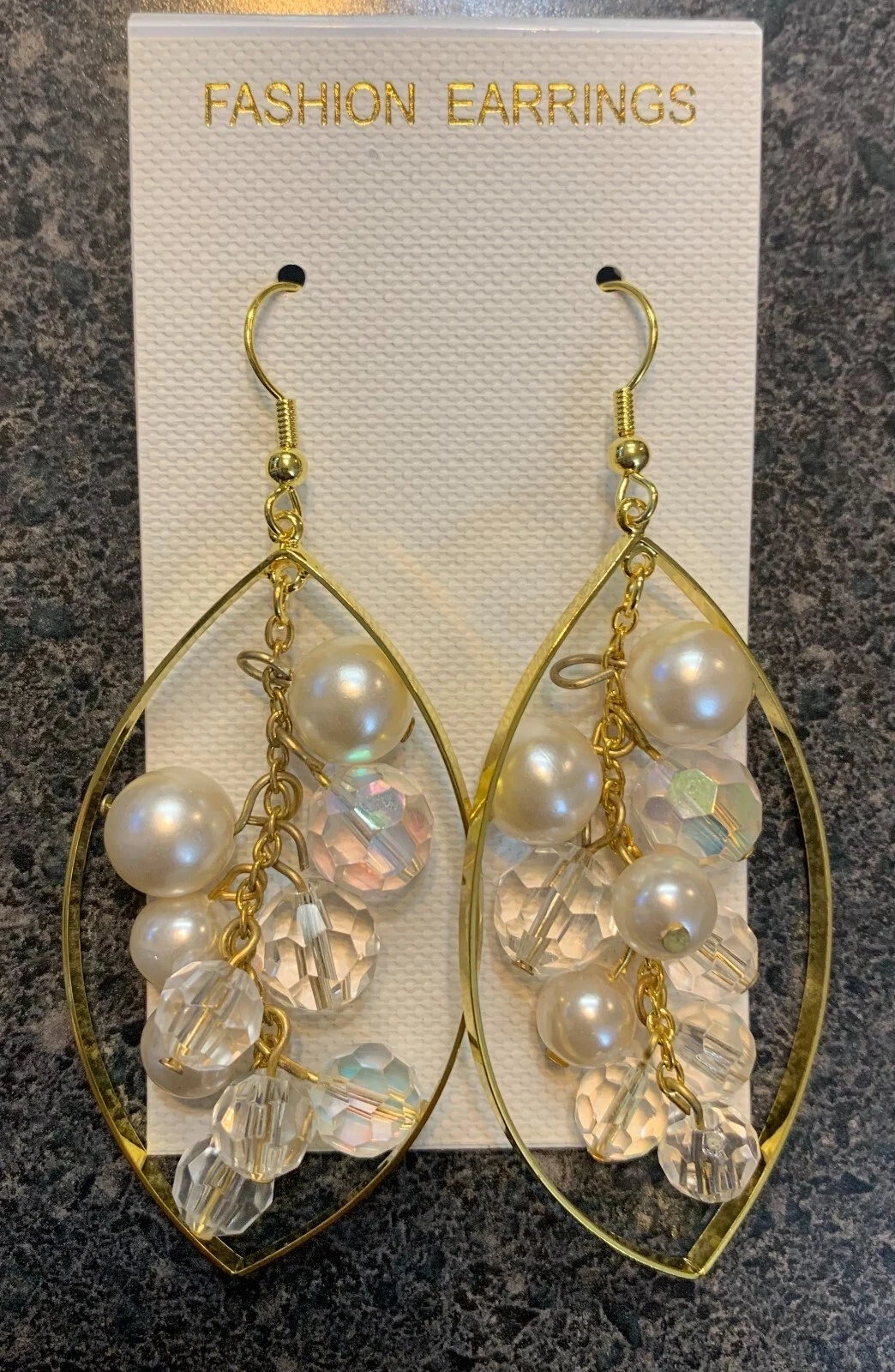 16 New Pairs of Dangle Hook Beaded Earrings