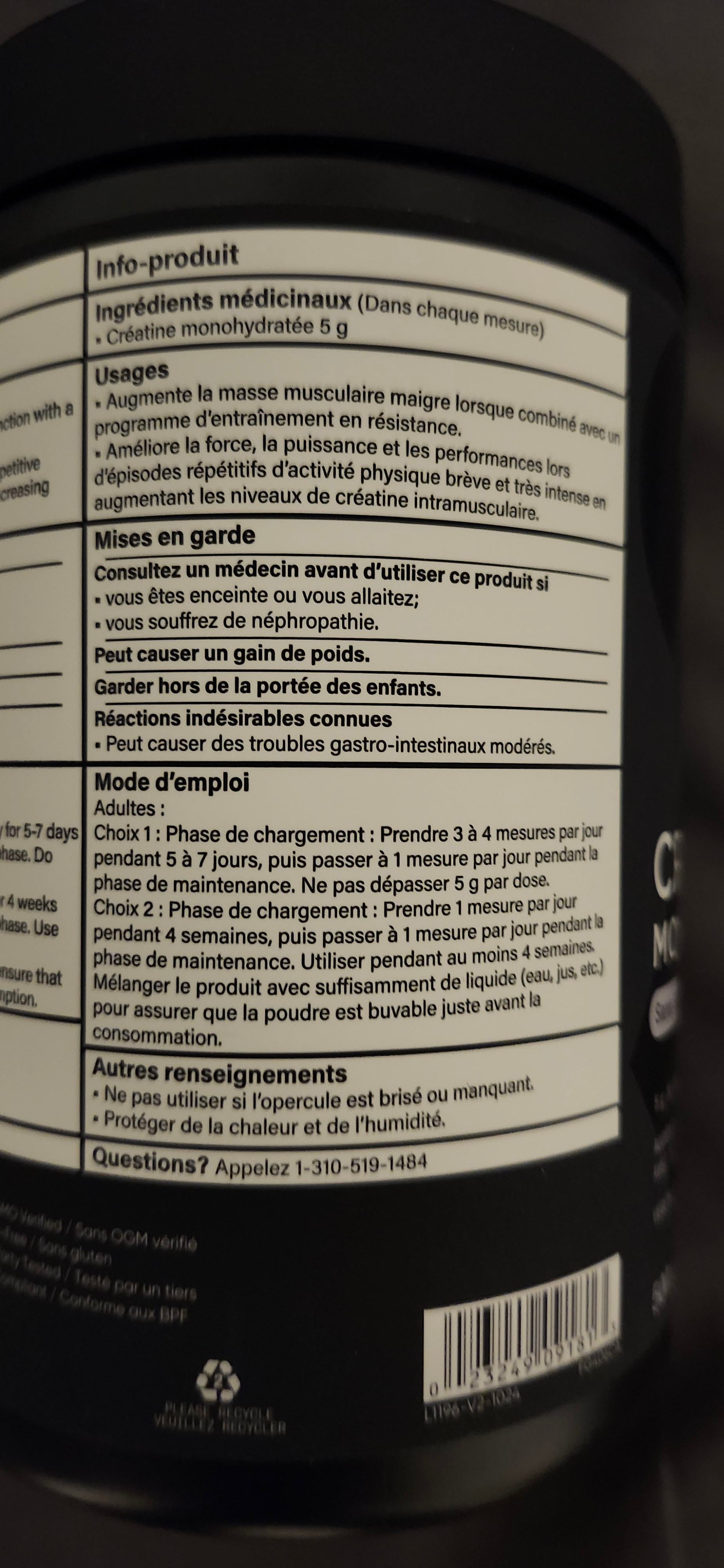 Sports Research Creatine Monohydrate - 500g - photo 2