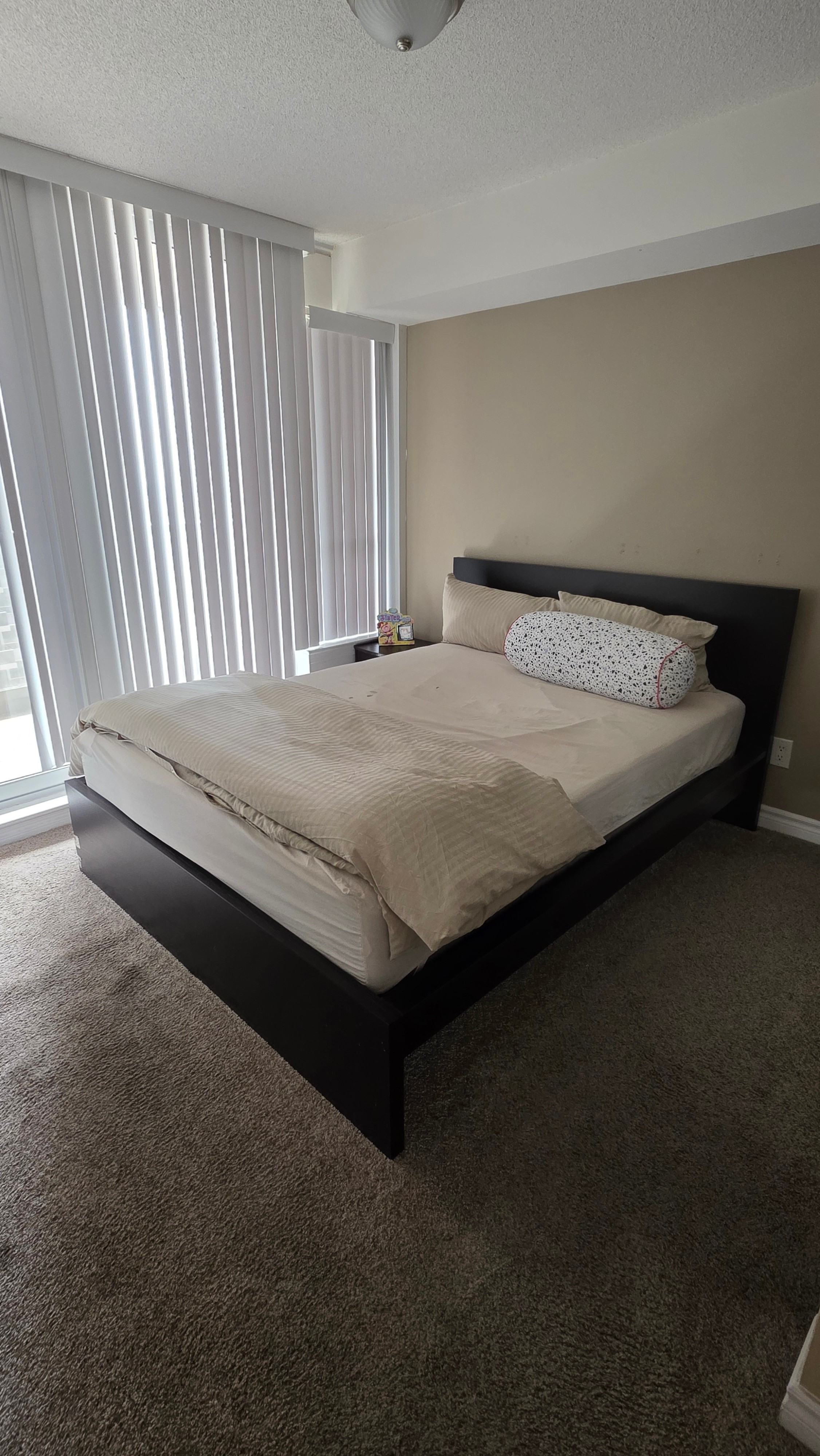 LURÖY Queen Bed & Mattress (Including Nightstand)