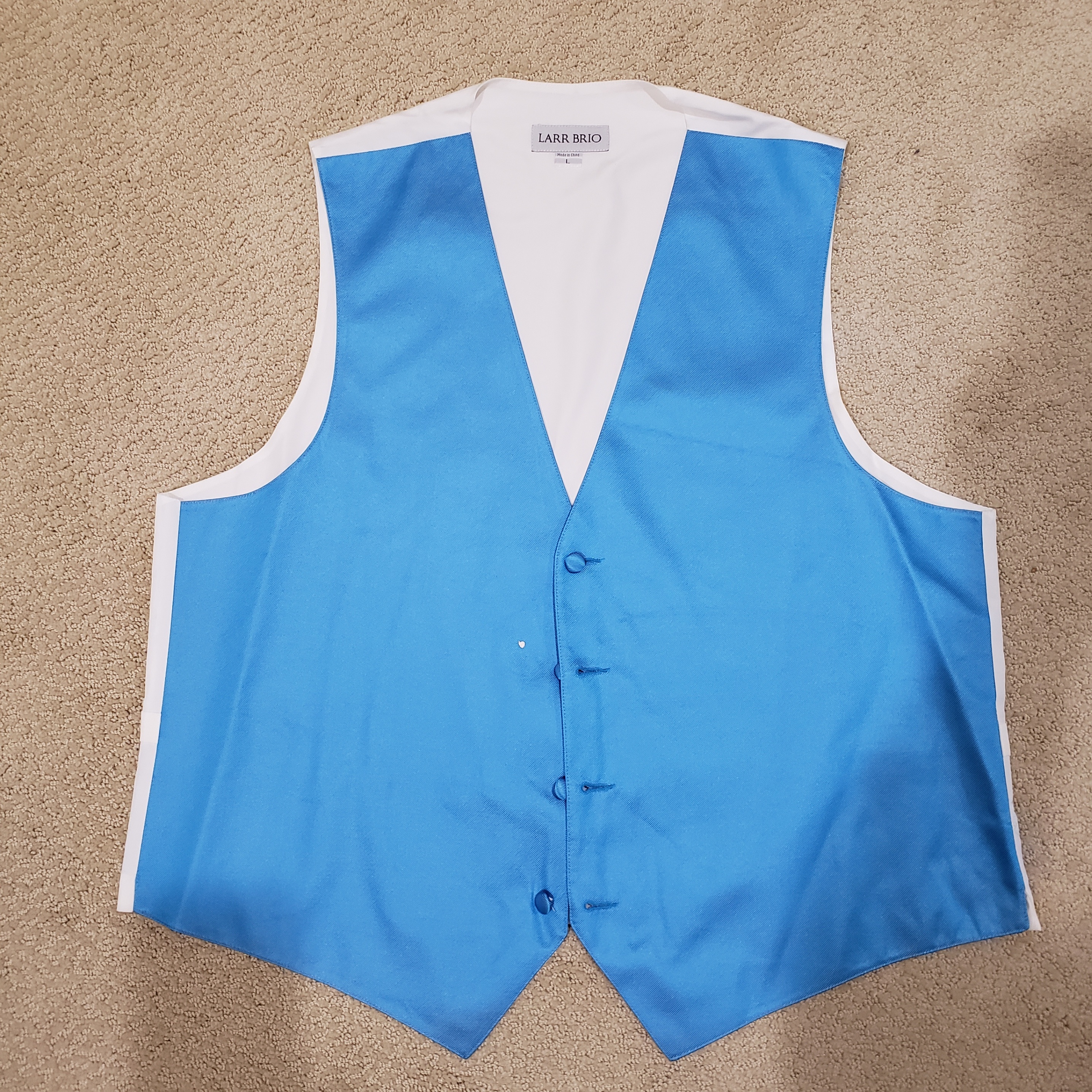 Men’s Blue or Cerulean Vests or Waistcoats