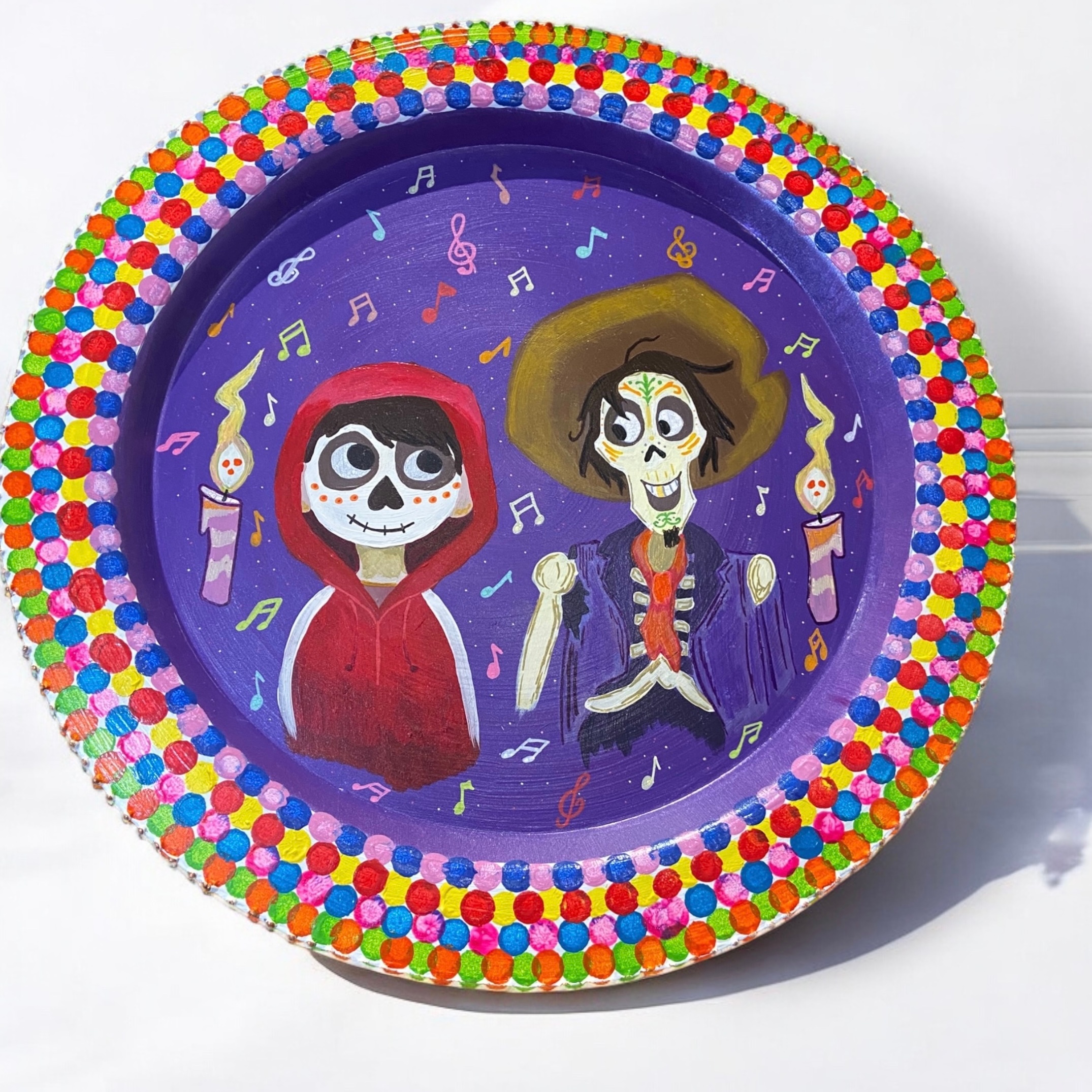 Hand Painted Coco Movie Character Decorative Tray