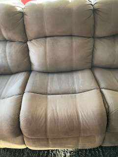 Microsuede recliner couch - photo 3