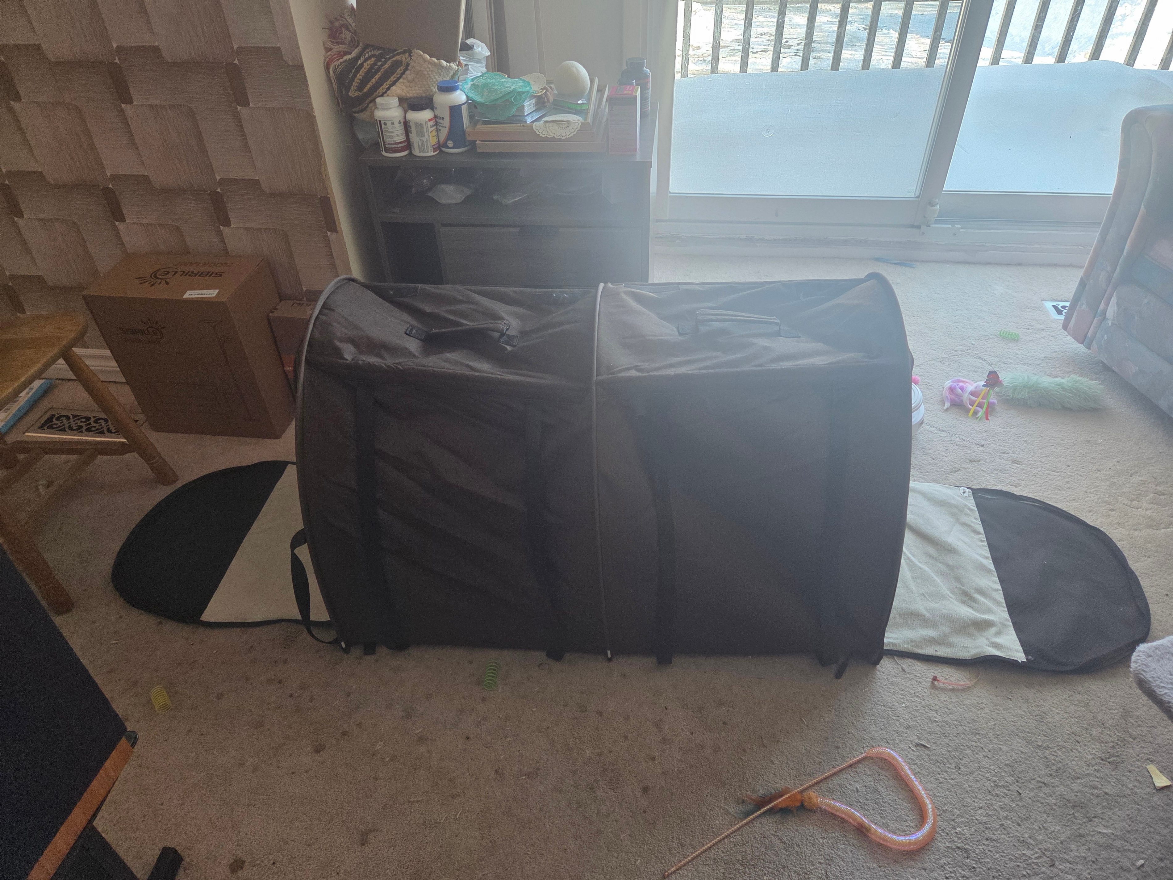 Giantex 40" Double Cat Carrier /Travel Kennel, 2 Hammocks & More