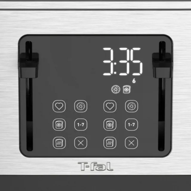 T-fal 4 Slice Digital Toaster | Stainless Steel | Touchscreen - photo 3
