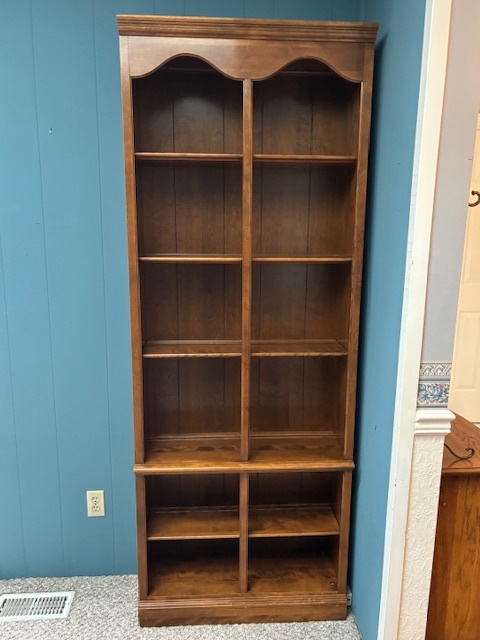 Solid Wood Bookcase / Display Shelf – Tall Storage Unit