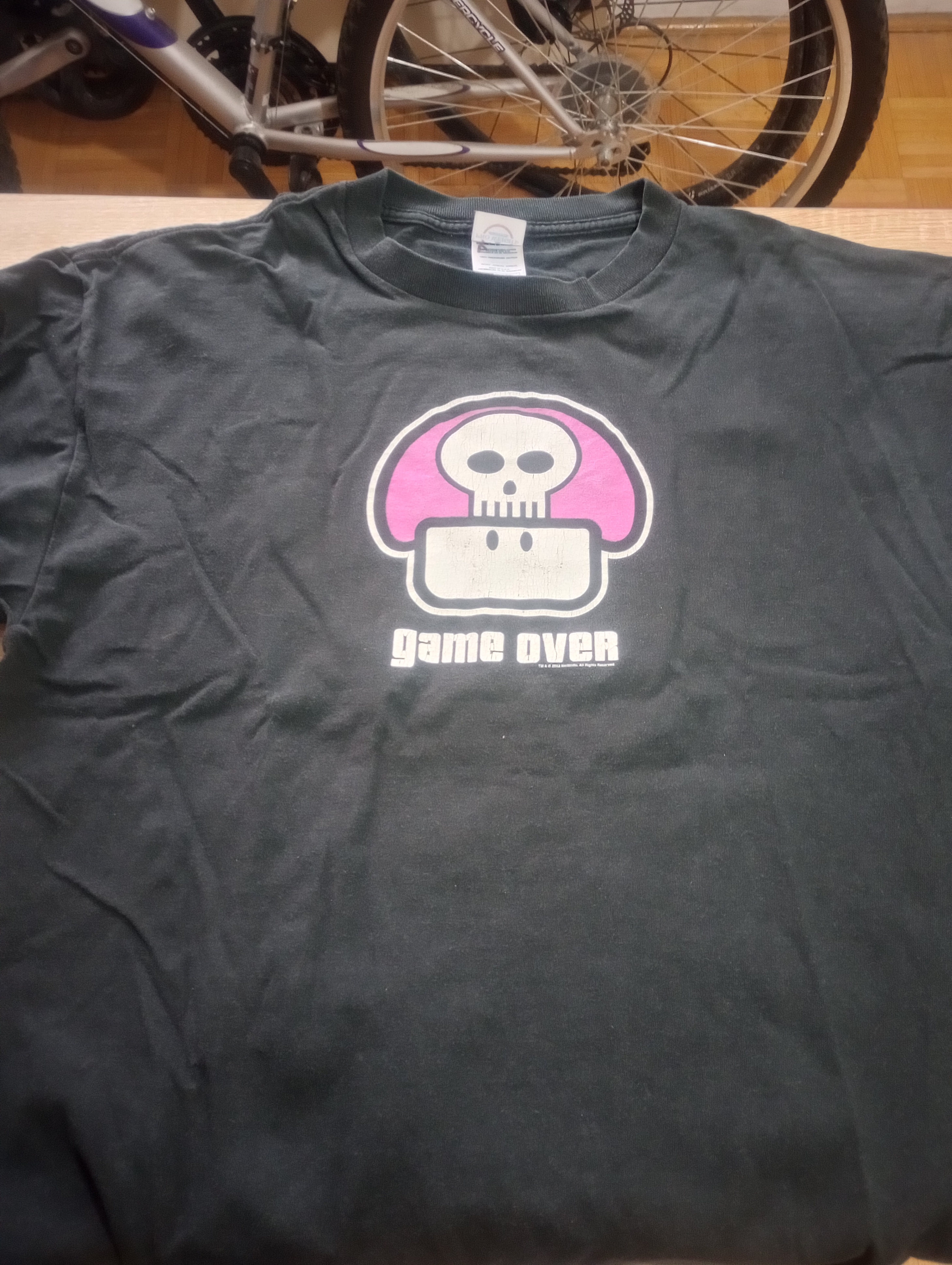 Game Over Mario Poison Mushroom T Shirt | Size XL