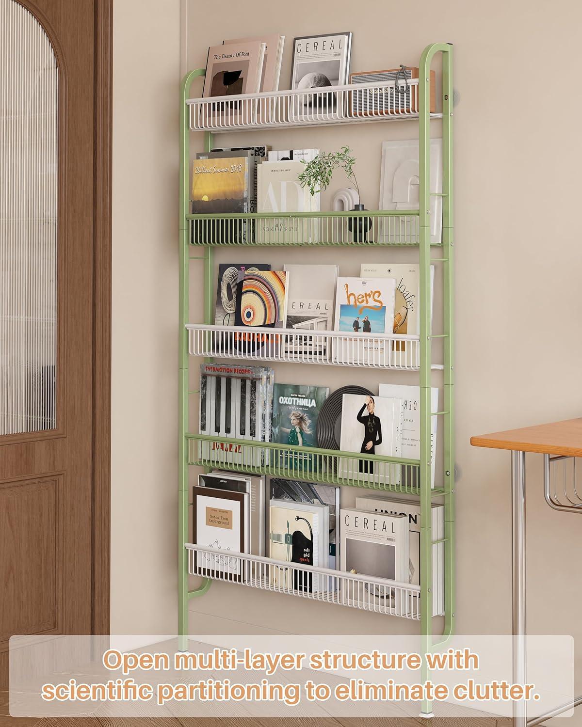 🔥 NEW 5-Tier Slim Storage Shelf