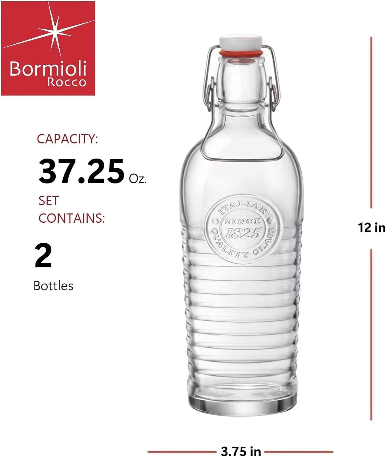 Bormioli Rocco Officina 1825 Swing‐Top Bottles (Set of 2) - photo 4