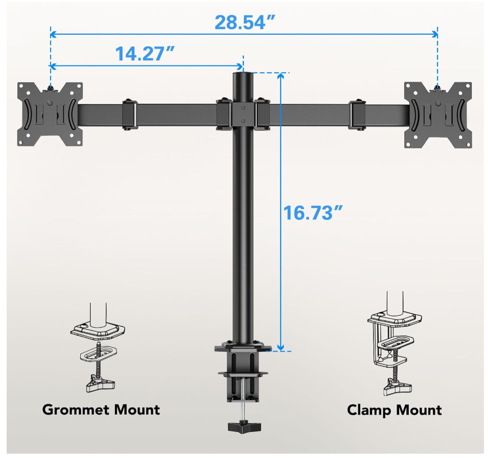 Dual Monitor Stand for 13-30 Inch Screens - photo 3