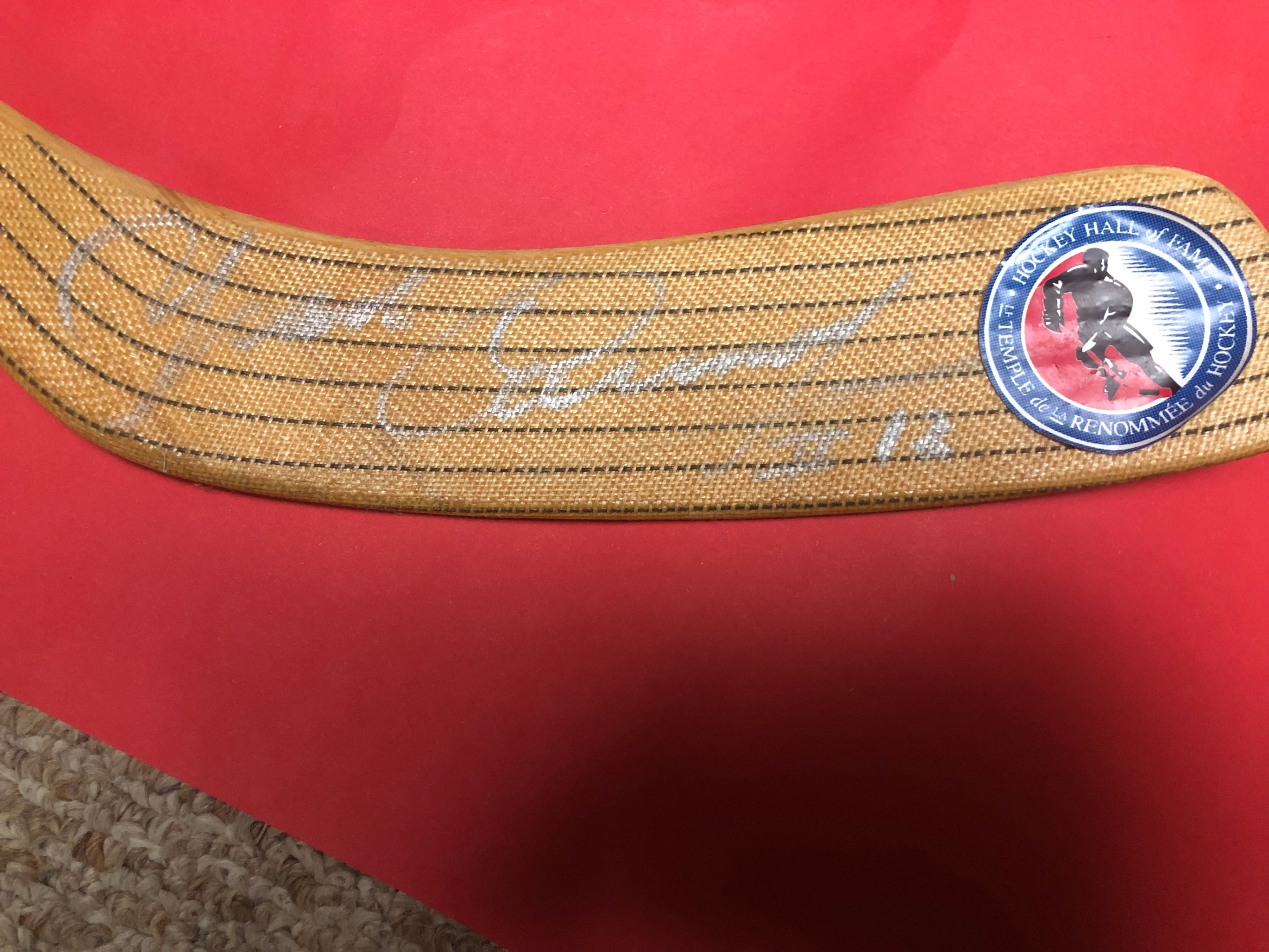 Yvan Counouyer Autograph Stick Hall of Fame
