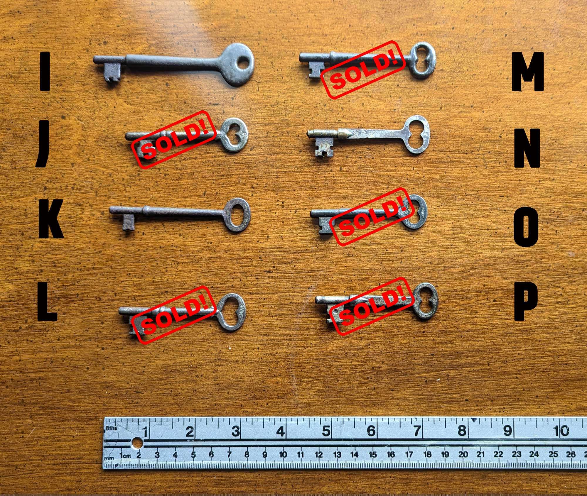 Antique Skeleton or Bit Keys for Antique Locks - photo 3