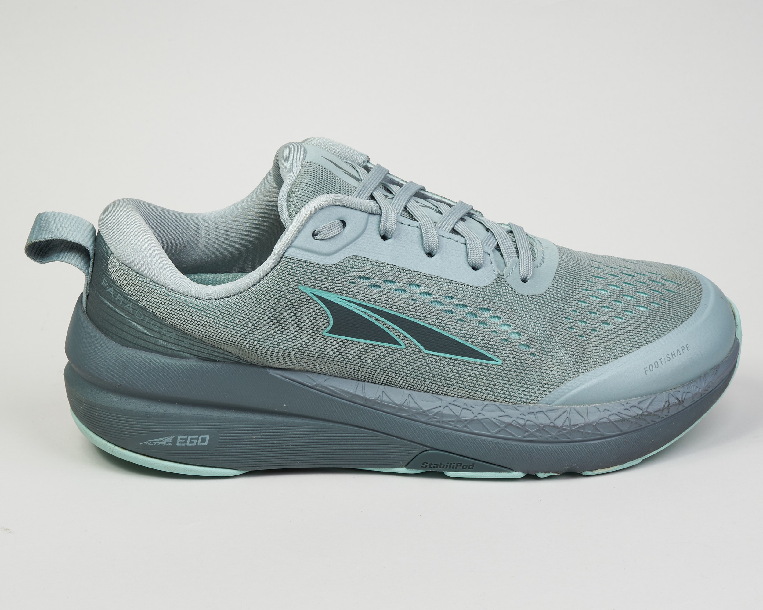 Altra Womens Paradigm 5 Gray Green Running Shoes 8W